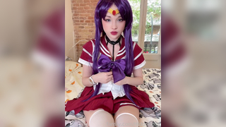 Hidori Rose Raven Cosplay Solo Rubbing Pussy On Floor Fansly Video