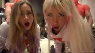 Browinaurora And Her Friend Sucking Two White Guys Onlyfans Video