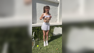 Riley Reid Naughty Tennis Player Flash Her Tits For Distraction Onlyfans Video