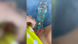 Tabby - Yellow Bikini Dildo Pussy Ride Onlyfans Leak