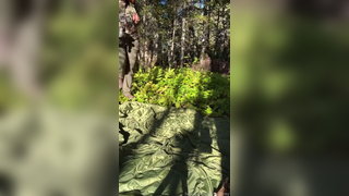 Myladelrey Nude Pussy Fucked Dildo Horn In The Woods Fansly Leak