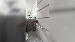 Tallgirlkatie Aka Katie Woolls Fucked A Dildo Sticked To The Wall Leak Onlyfans Video