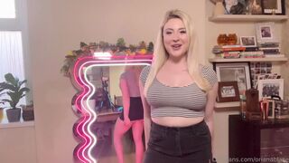 Orianablaze Transparent Blue Dresses Try On With Mirror View Onlyfans Video