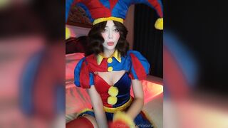 Aldorachan Aka Youraldora Jester Cosplay Joi Creamy Driping Pussy Digs And Suck Dildo Leak Onlyfans
