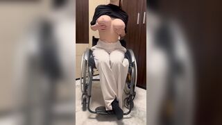 Thatgirlonwheels Disabled Babe Playing Her Nude Boobs Onlyfans Leak