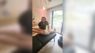 Livvy Dunne American Influencer Tits Out Getting Stretched in Spa By Black Masseuses Leak Premium Video