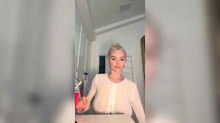 Lindsey Pelas Seethough Nude Boobs Playing On Fridays Live 8/23/24
