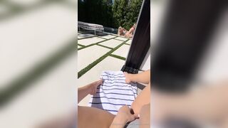 Summer Brookes & Scarlettkissesxo Girl/girl Sneaky Pool Fuck Onlyfans Leak