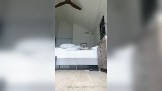 Quinnfinite Dildo Rides In Hairy Nude Pussy Reverse Cowgirl Solo Leak