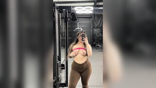 Naduhlycabral Flashing Her Big Nude Tits On Public Gym Onlyfans Video