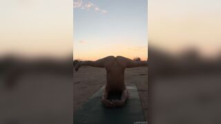 Lamar Chairez Doing Naked Outdoor Yoga And Masturbating Pussy Leaked Onlyfans Video
