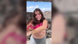 Millachats Outdoor Striping Off Top Playing Her Big Nude Tits Leaked Onlyfans Video