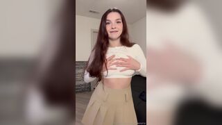 Summerxiris Teasing Tits And Stips Her Mini Skirt And Showing Booty Onlyfans Leak