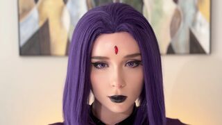 Sweetie Fox Sexy Raven Gave Herself Fucked In All Poses Till Cum Inside