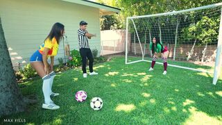 Maxfills X Hailey Rose X Violet Myers Messy Double Facial Threesome