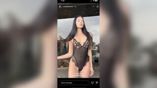 Alina Enero Nude Nipples Seethough In Black Lingerie Leak Compilation