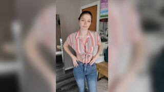 Makoshake Stripe Top Teasing Nude Boobs Leaked Porn