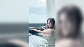 Megnutt02 Boobs Teasing Outdoor In Pool Latest Onlyfans Leak