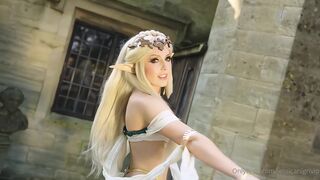 Jessica Nigri Zelda Cosplay Outdoor Nude Tits Playing Leaked Onlyfans