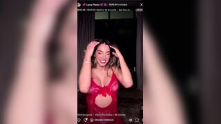 Lyna Perez Seethrough Hard Nips Spitting On Them On Onlyfans Livestream