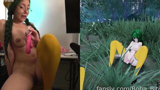 Boba Bitch Naked In Gaming Room Playing Secret Flasher Manaka Fansly