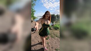 Vladislava Shelygina Walking In A Short Skirt With A Butt Plug Inside Fansly