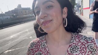 Artemis Carmona Cumwalk Public Car Park Cumshot After A Blowjob 4k