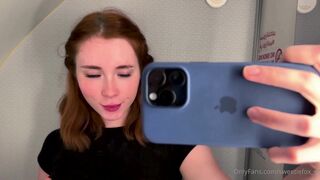 Sweetie Fox Airplane Toilet Nude Boobs Flashed Leak Porn