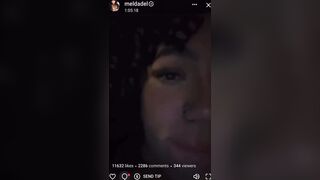 Meldadel Sucking Dildo With Her Nude Boobs Out On Livestream Leaked Porn