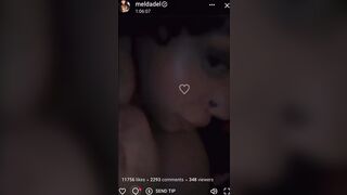 Meldadel Sucking Dildo With Her Nude Boobs Out On Livestream Leaked Porn