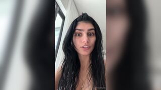 Mia Khalifa After Walk Taking A Bath Fully Nude With Her Tits Out Leaked Onlyfans Stream