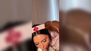 Caryn Beaumont Sucks Cock In Nurse Outfit