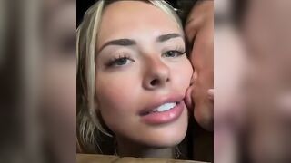 Corinna Kopf Passionately Kisses Friends While Showcasing Her Perfect Bust