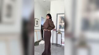 Mia Khalifa Models Sexy Lingerie And Costumes