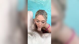 Carter Cameron Sucks And Rides In A Kiddie Pool