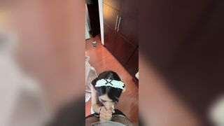 Catsara Fucks In A Maid Uniform At Home
