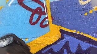 Sisi Rose Fucks Hard On A Graffiti Wall