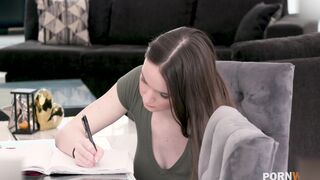 Hazel Moore Skips Homework For Rough Anal Fucking