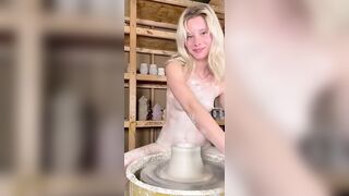 HavenTunin Gets Messy With Clay During Pottery Session