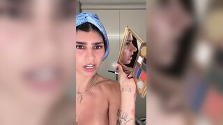 Mia Khalifa Gets Ready In Full Nude For Exclusive Clip