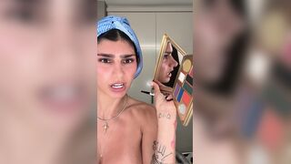 Mia Khalifa Big Tits Out Getting Ready For Her Date Onlyfans