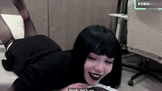 Goth Myelliqueen Rides Cock In Classic Missionary Style