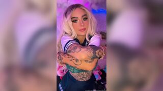 Emiliajolie AKA Emmamonteroo School Girl With Tattoos Trying A Dildo In Her Pussy Onlyfans
