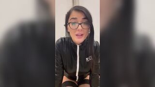 Officer Lorina Jane Masturbates In Uniform