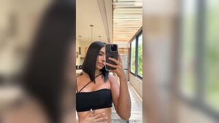 Daniela Antury Pleasures Herself In Front Of Mirror