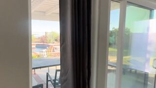 Aderesquin Rides Vince Karter’s BBC Beside The Pool