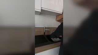 Mymy Ibn Rides Her Boyfriend’s Dick On The Kitchen Counter