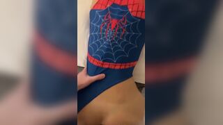 Madiiitay Spidergirl Enjoys Hard Rough Fucking