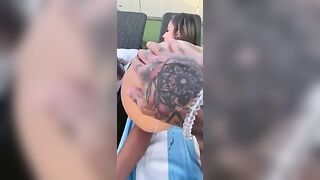 Giuliana Cabrazia And TheChantal Take Turns Sucking Poolside
