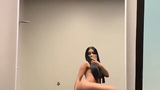 Cardi B Admires Her Plump Backside In The Mirror